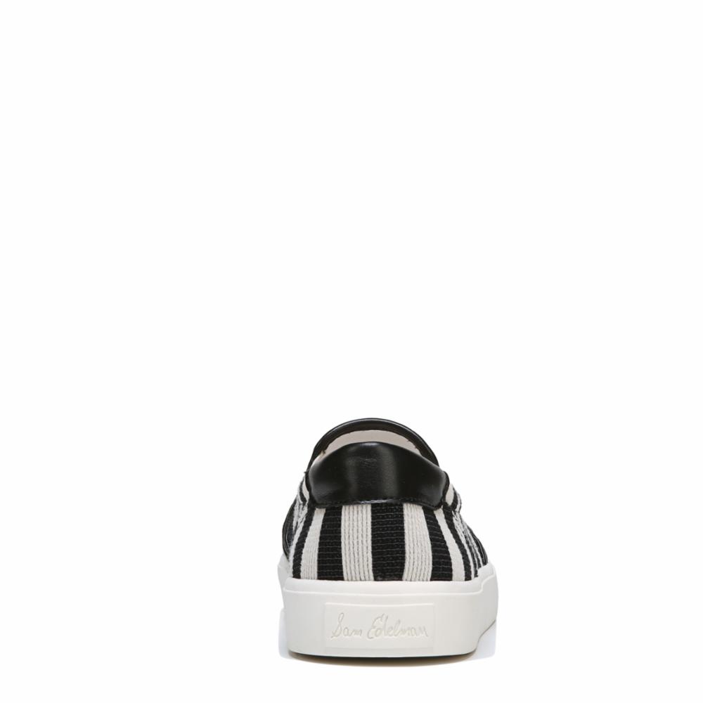 Sam Edelman Mujer Evelina RayasNappa IvriNegroTejido a RayasNappa Evelina M 00dd63 Sam Edelman Mujer Evelina RayasNappa IvriNegroTejido a RayasNappa Evelina M 00dd63